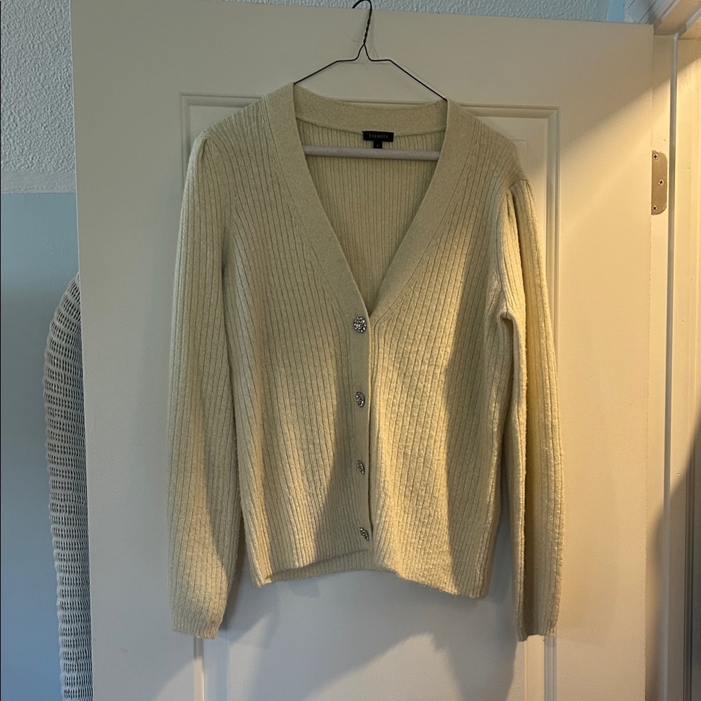 Women's Cream Sweater Cardigan.  Talbots .